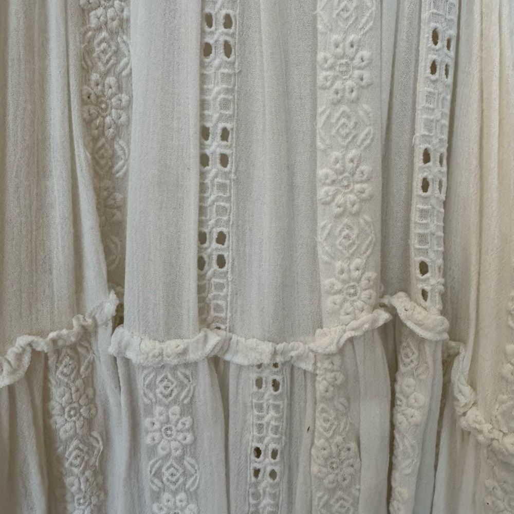 Free People Ivory Lace Blouse - Picture 3 of 6